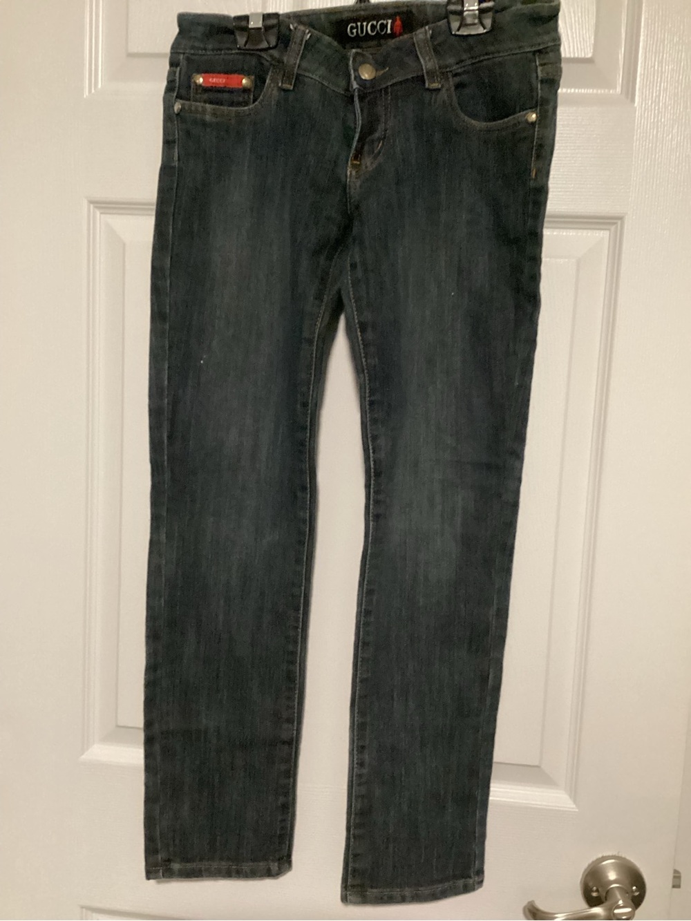 Gucci Dark Indigo Straight Low Rise Jeans